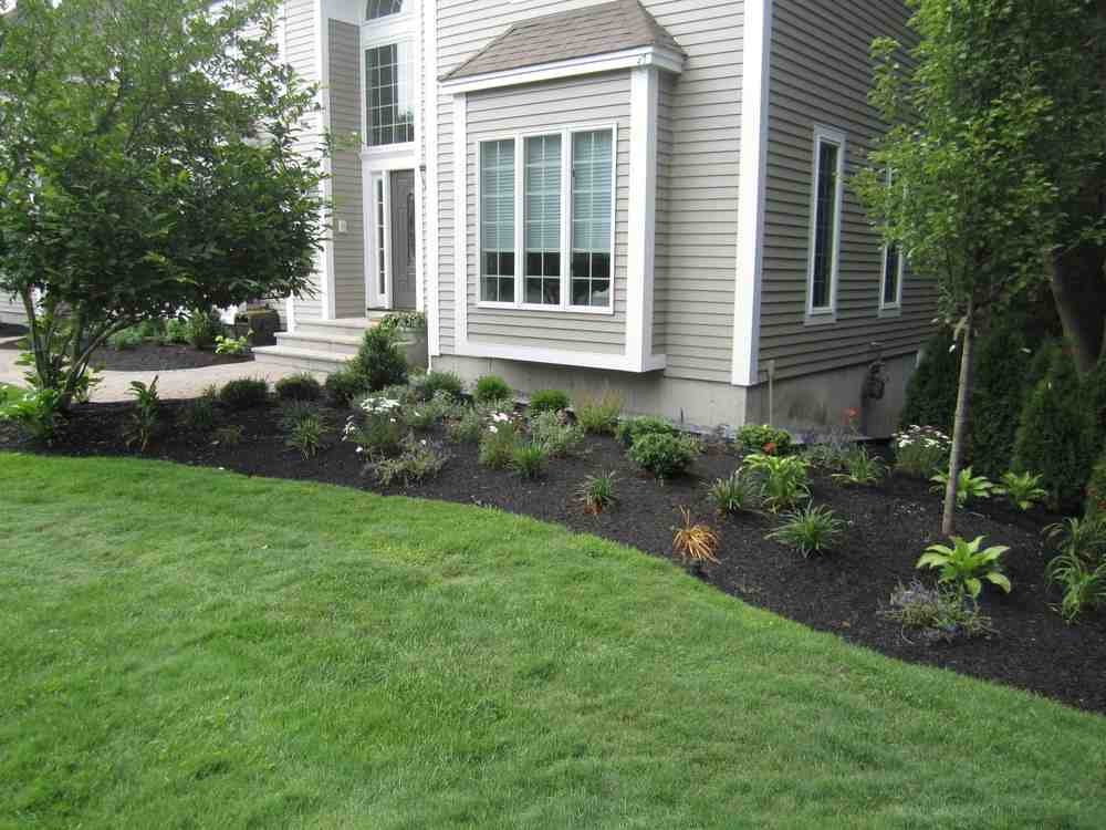 aerial view of backyard with patio, walkways and fire pit - hardscape design