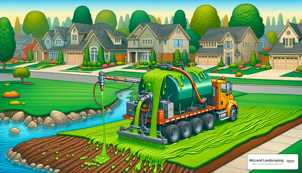 hydroseeding process - hydroseeding near me