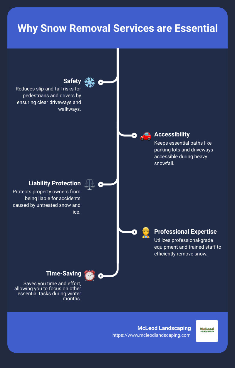 Snow Removal Service Stats - snow removal service infographic infographic-line-5-steps