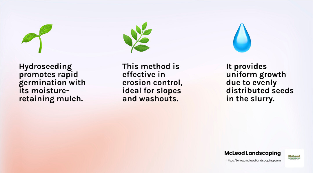 Hydroseeding Benefits - companies that hydroseed infographic 3_facts_emoji_light-gradient