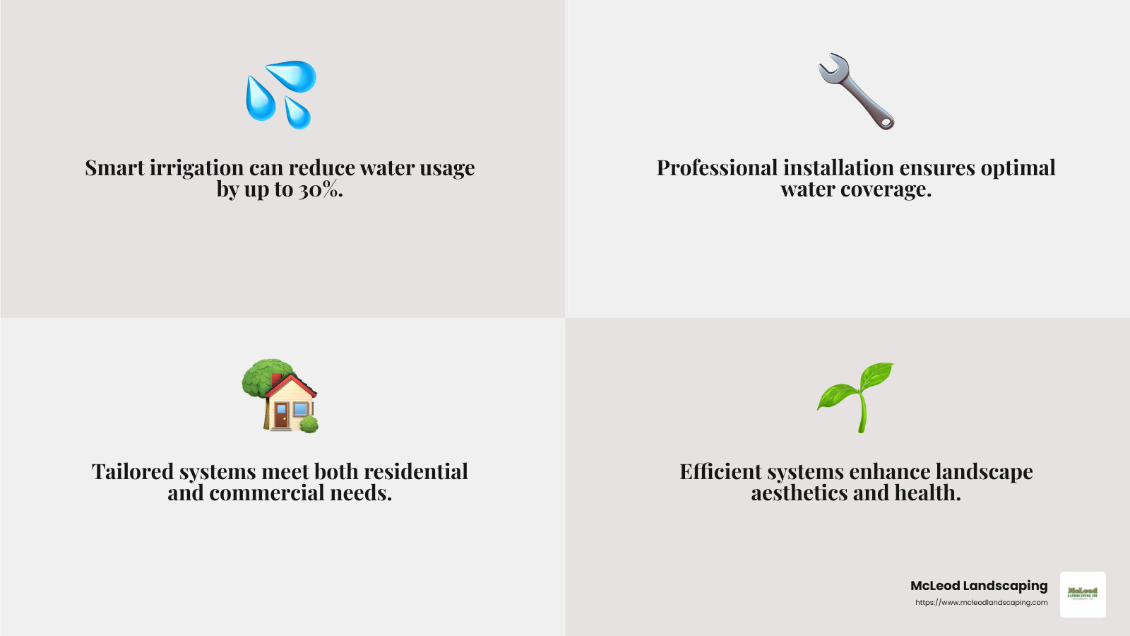 Professional installation services ensure optimal coverage and efficiency. - lawn sprinkler system installation companies near me infographic 4_facts_emoji_grey