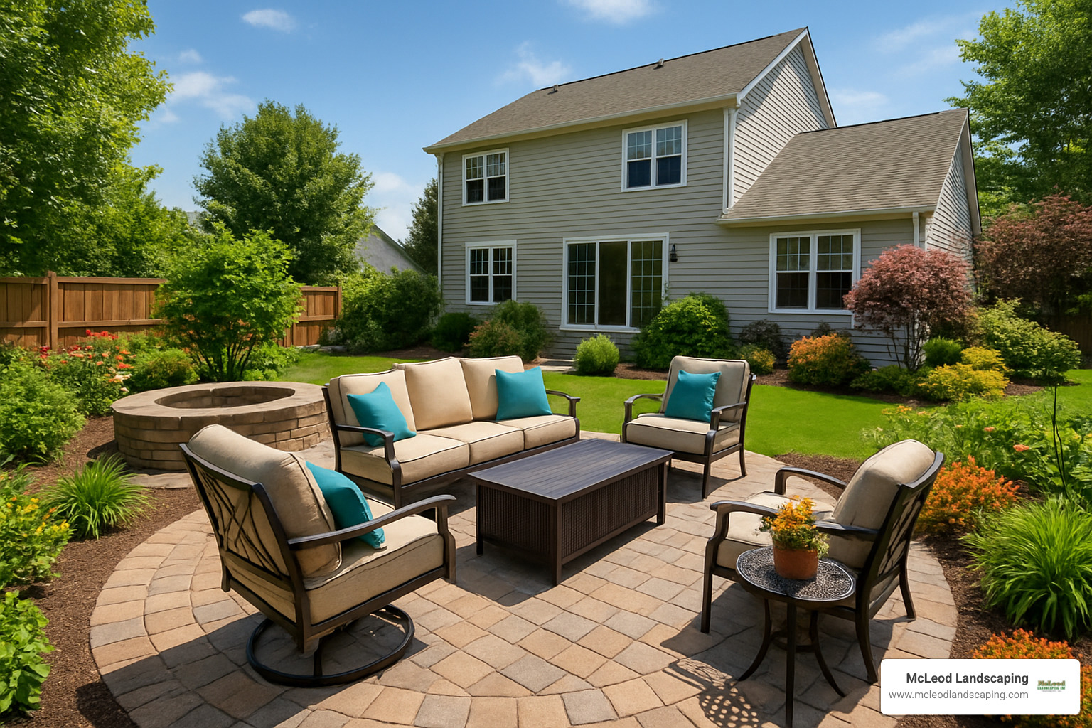 backyard patio design - patio contractor