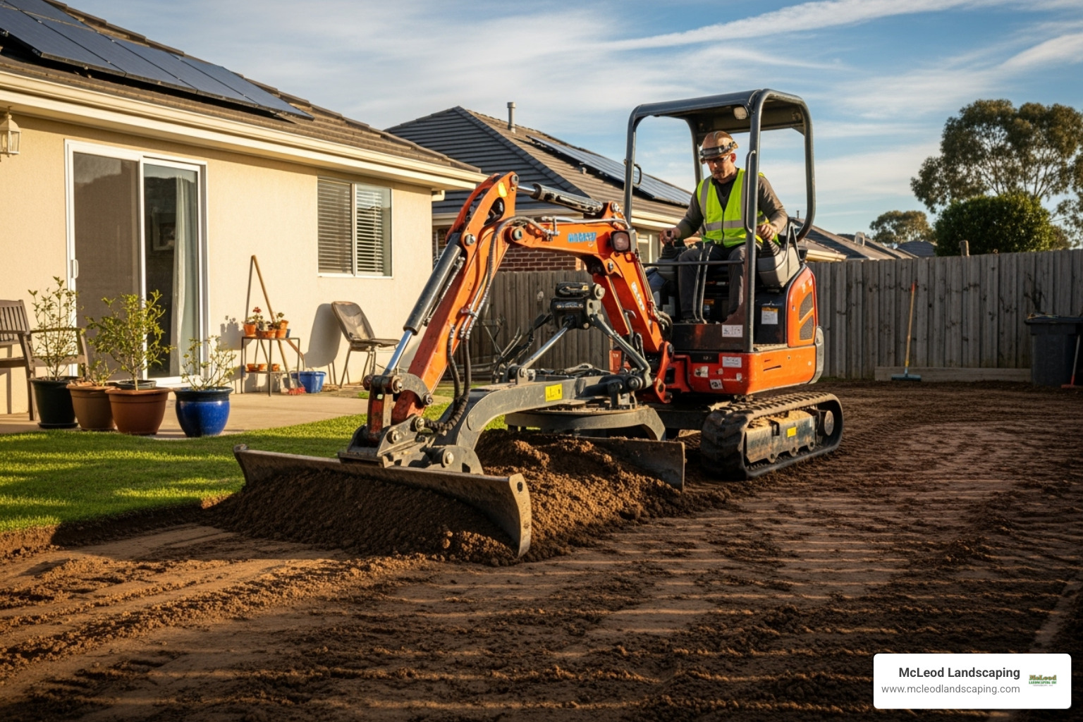 landscaper grading a yard - lawn installation price