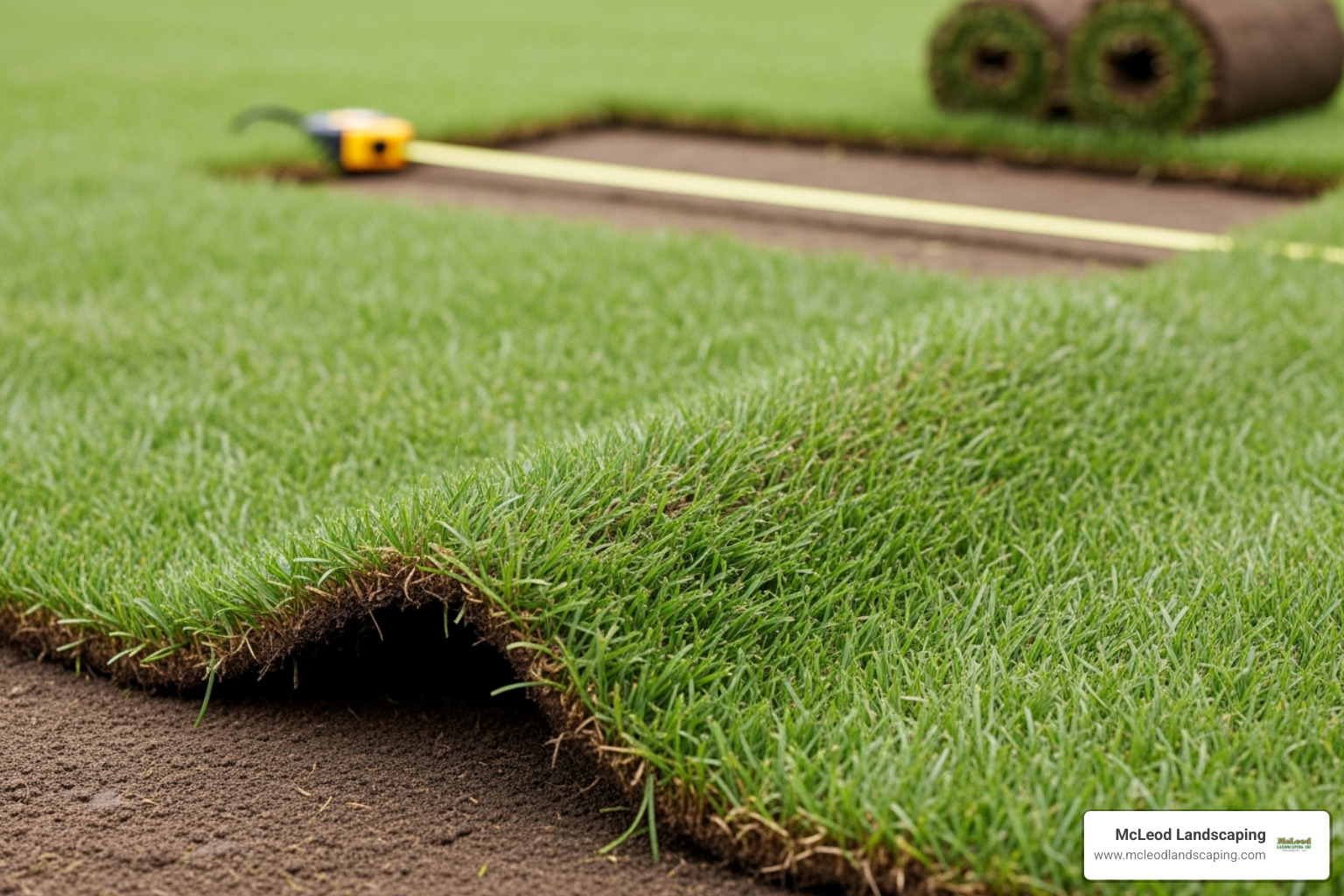 sprinkler system watering newly installed sod lawn - sod installation price per square foot