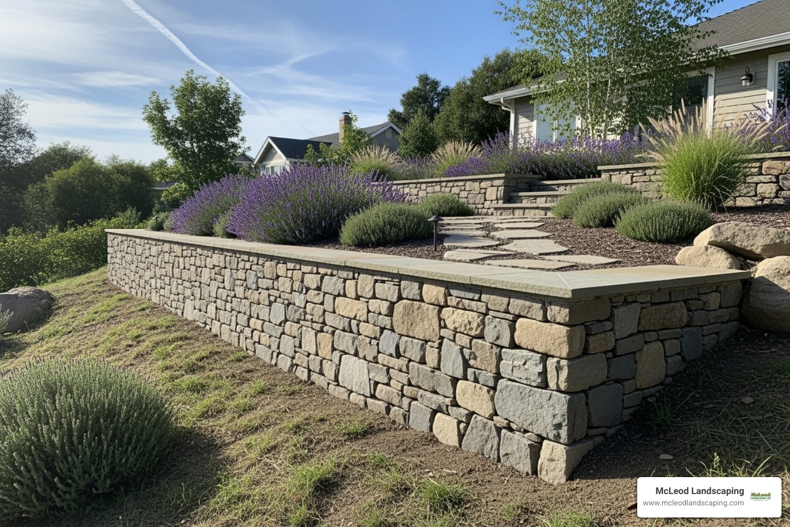 McLeod Landscaping Mastering the Hill: A Step-by-Step Guide to Retaining Wall Construction